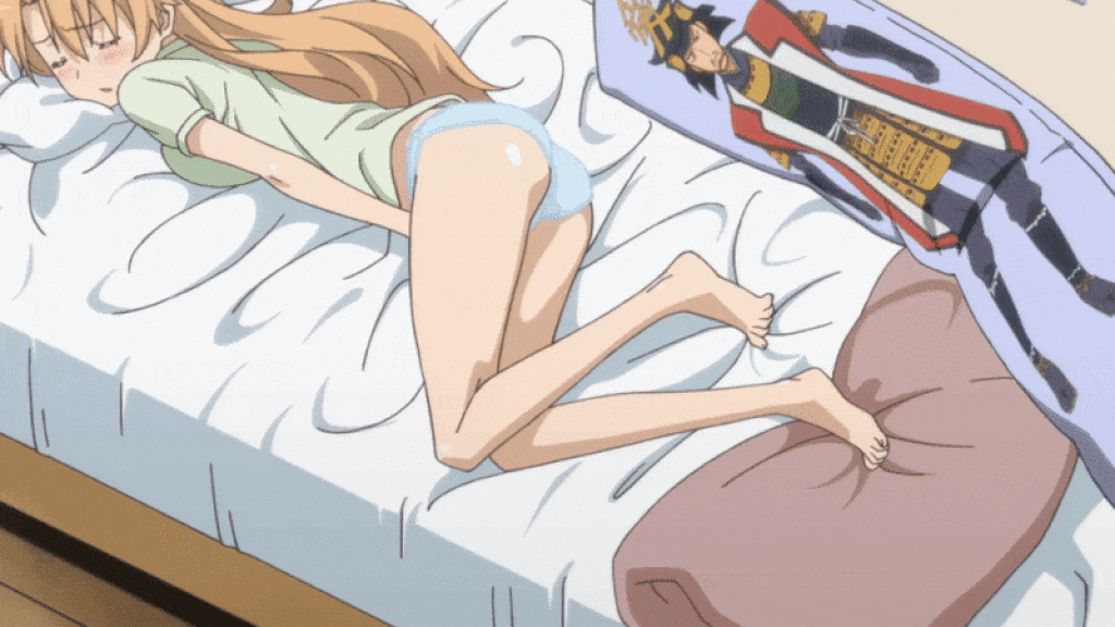 After a long stressful day (MasturbationHentai Anime GIF)