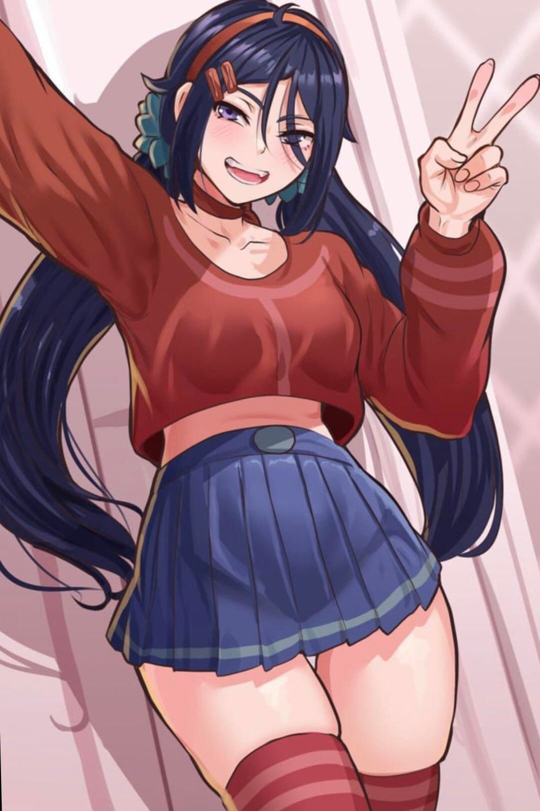 Step by step (MasturbationHentai Anime GIF)