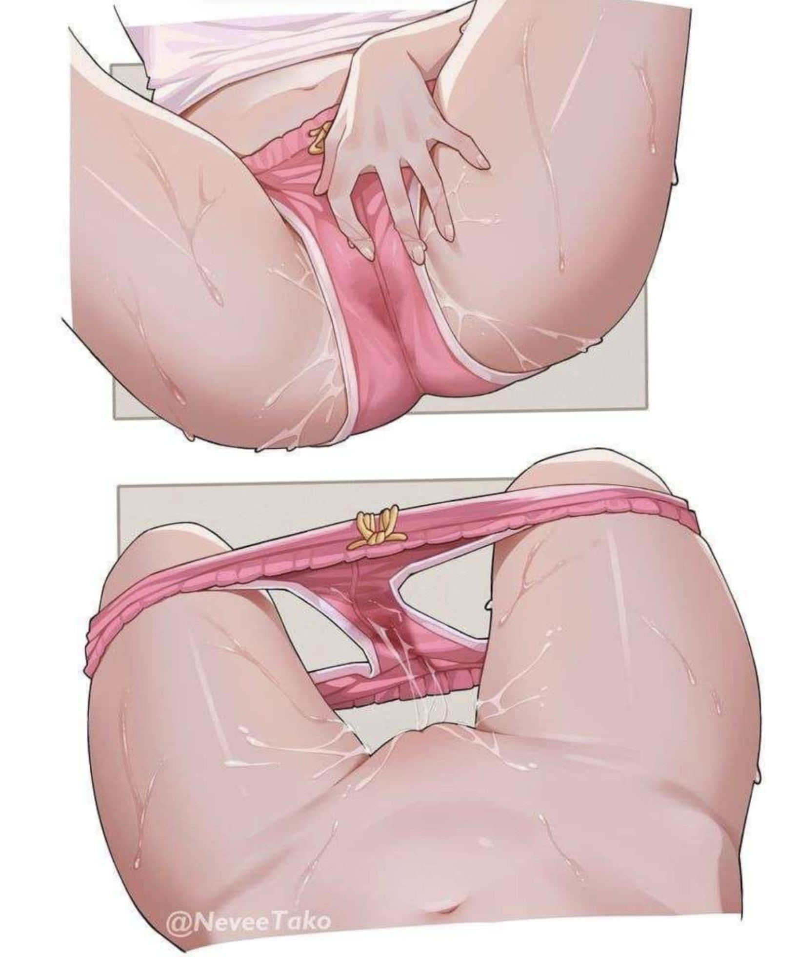 Messy situation (MasturbationHentai Anime GIF)