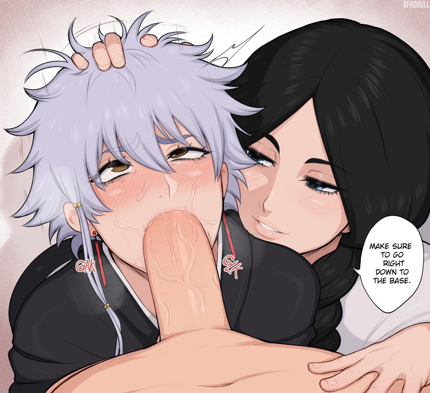 Isane x Unohana (OralHentai Anime GIF)