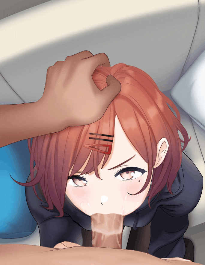 Facefucking Madoka (OralHentai Anime GIF)