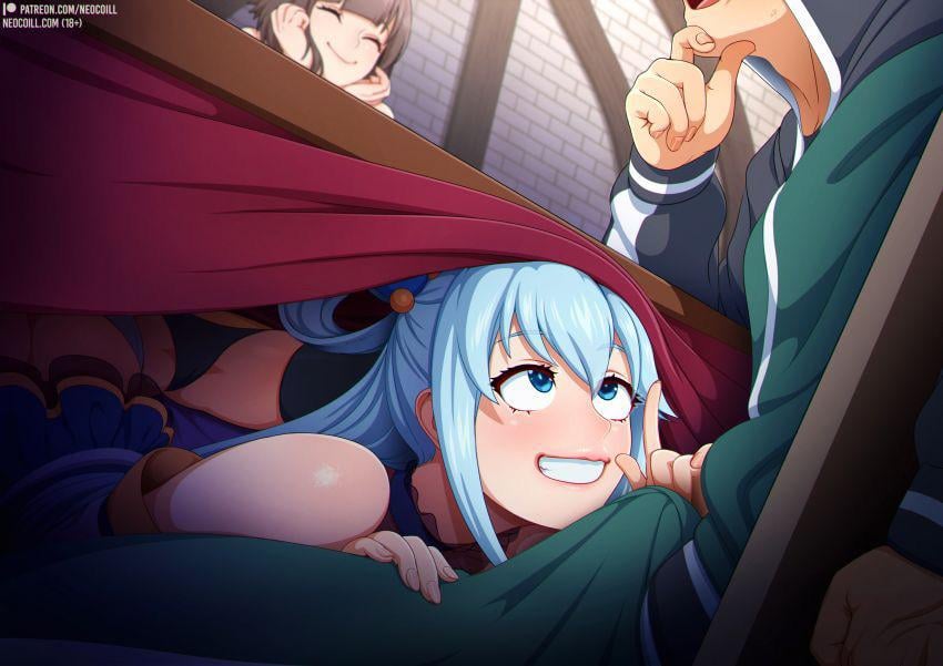 Aqua x Kazuma (OralHentai Anime GIF)