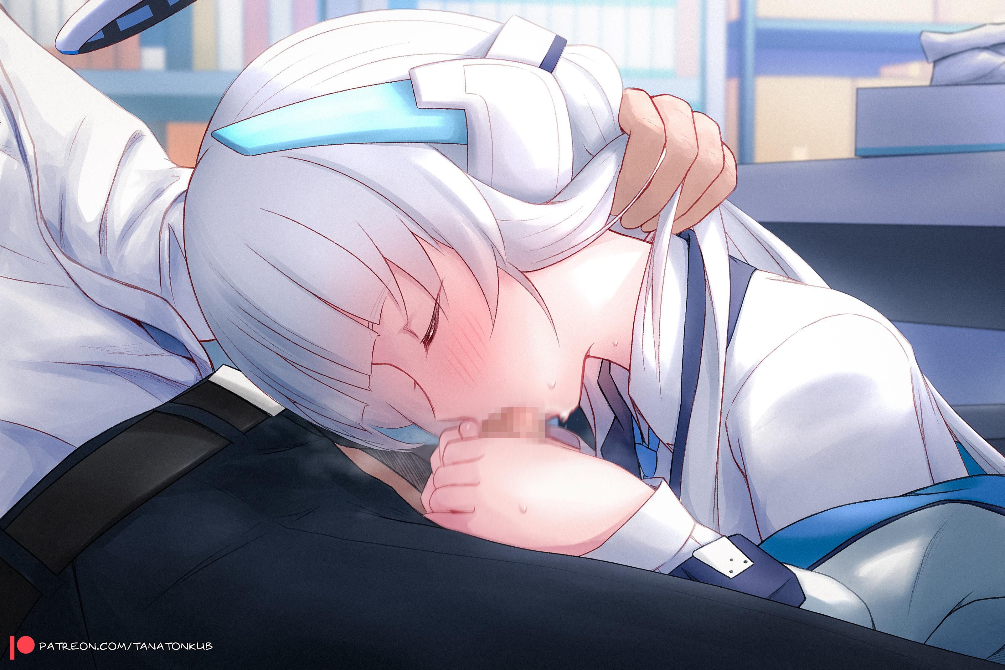 Noa’s helping hand (OralHentai Anime GIF)
