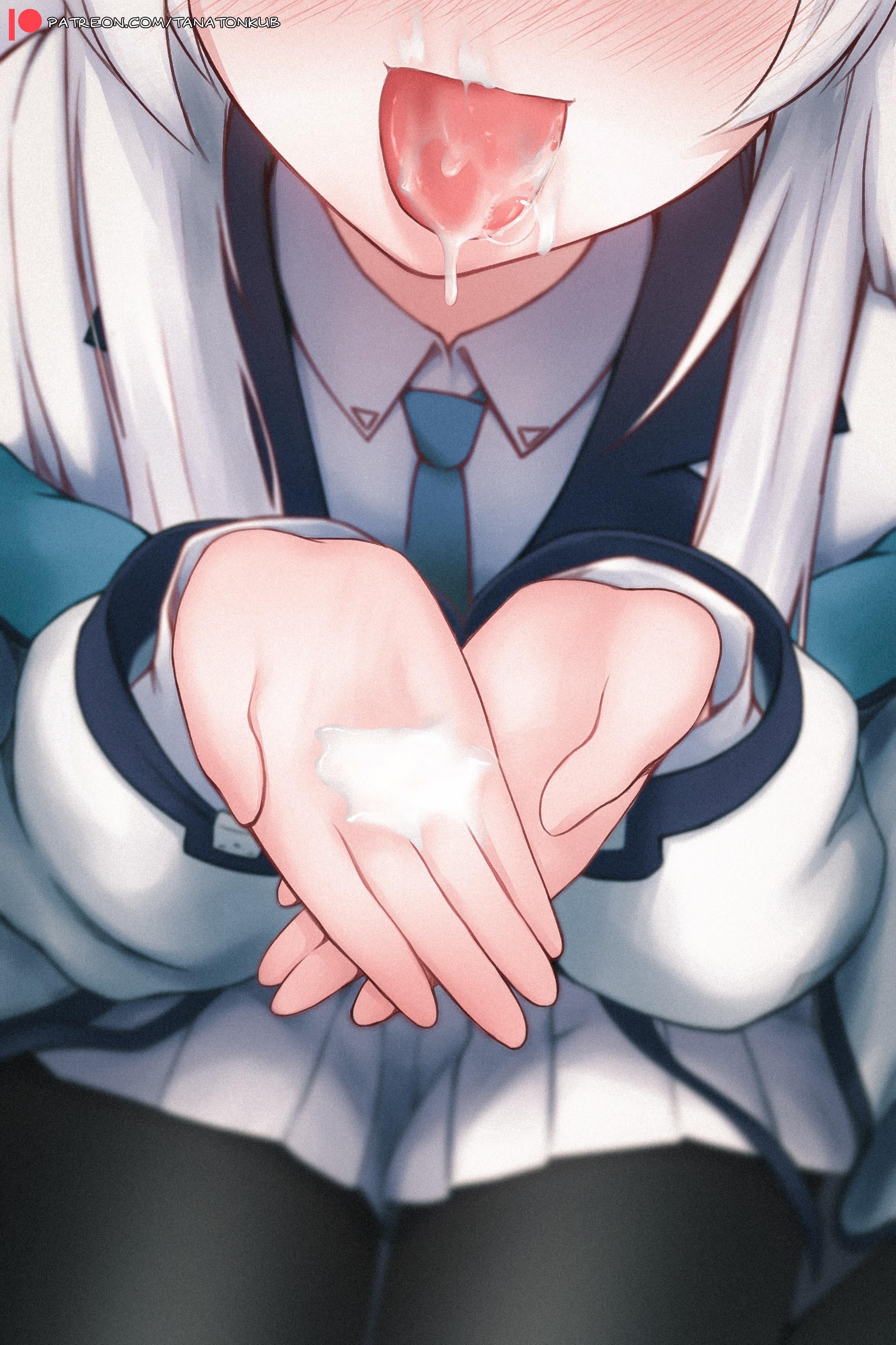 Noa’s helping hand (OralHentai Anime GIF)