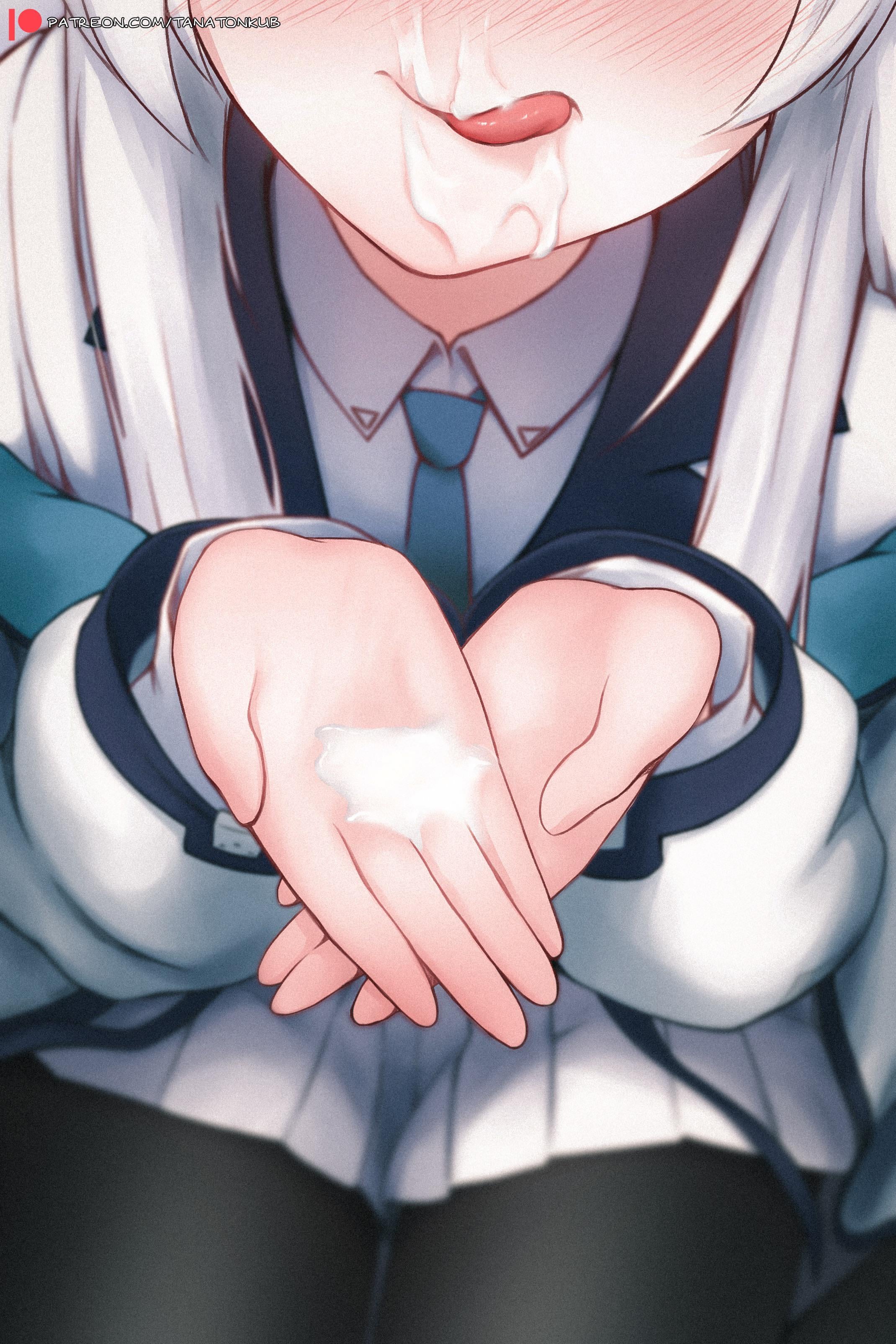 Noa’s helping hand (OralHentai Anime GIF)
