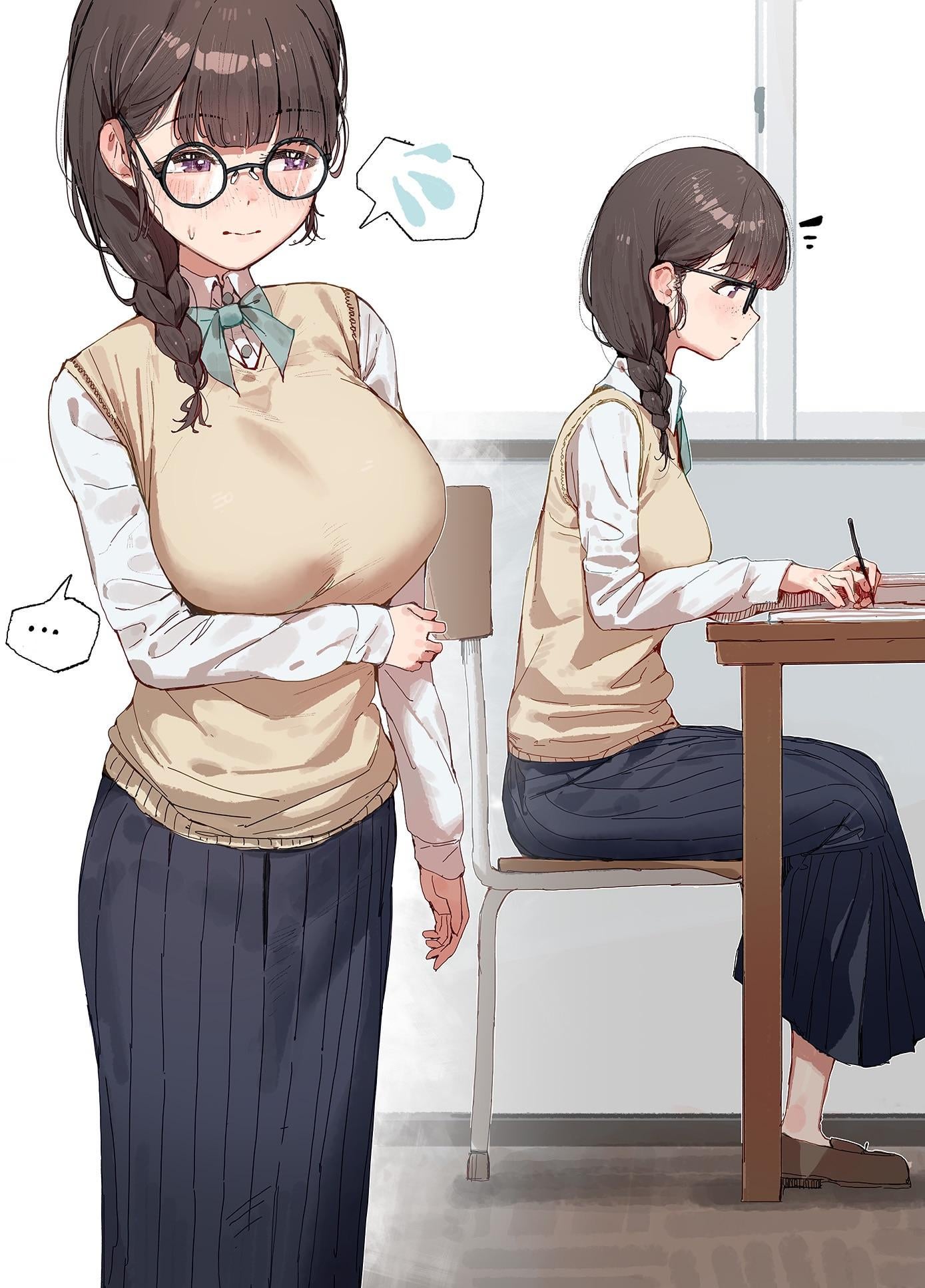 A quick study break (OralHentai Anime GIF)
