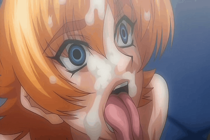 Thick facial right (OralHentai Anime GIF)