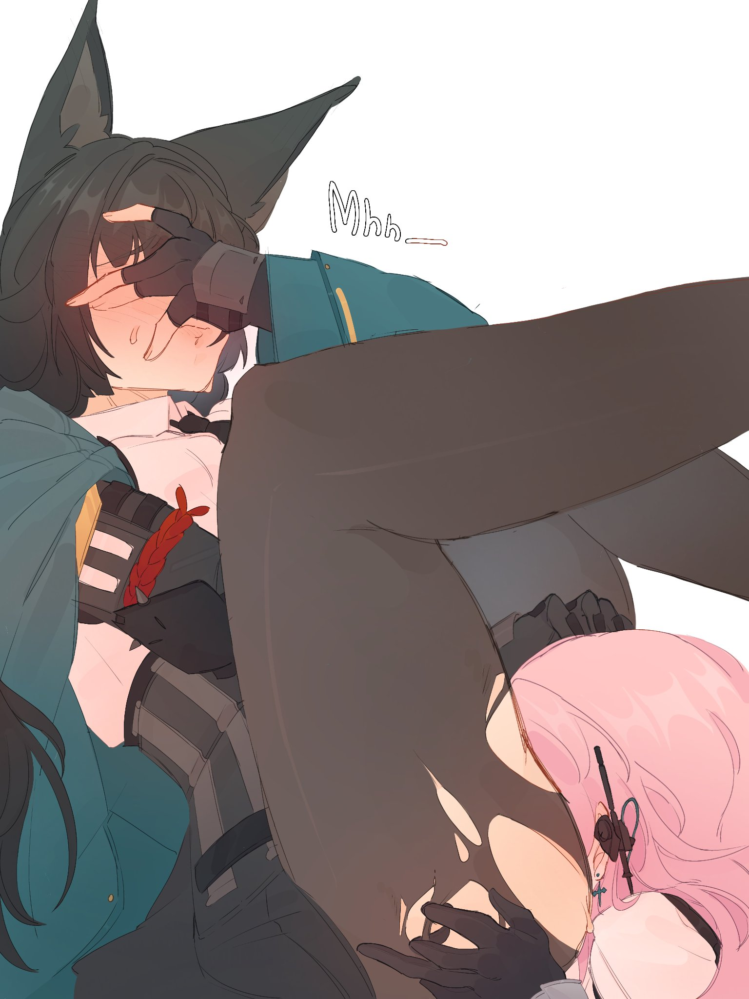 miyabi giving yanagi headpats while she zenless her zone zero [blackrunel] - blackrunel