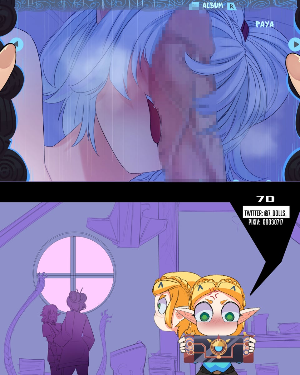 Zelda catches Link and Purah (Neo) [Tears of the Kingdom] - Neo