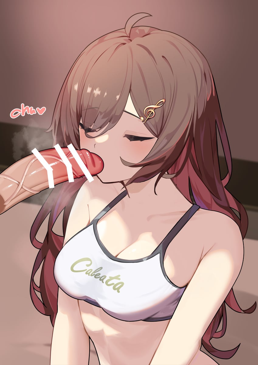 Cute greeting kiss (OralHentai Anime GIF)