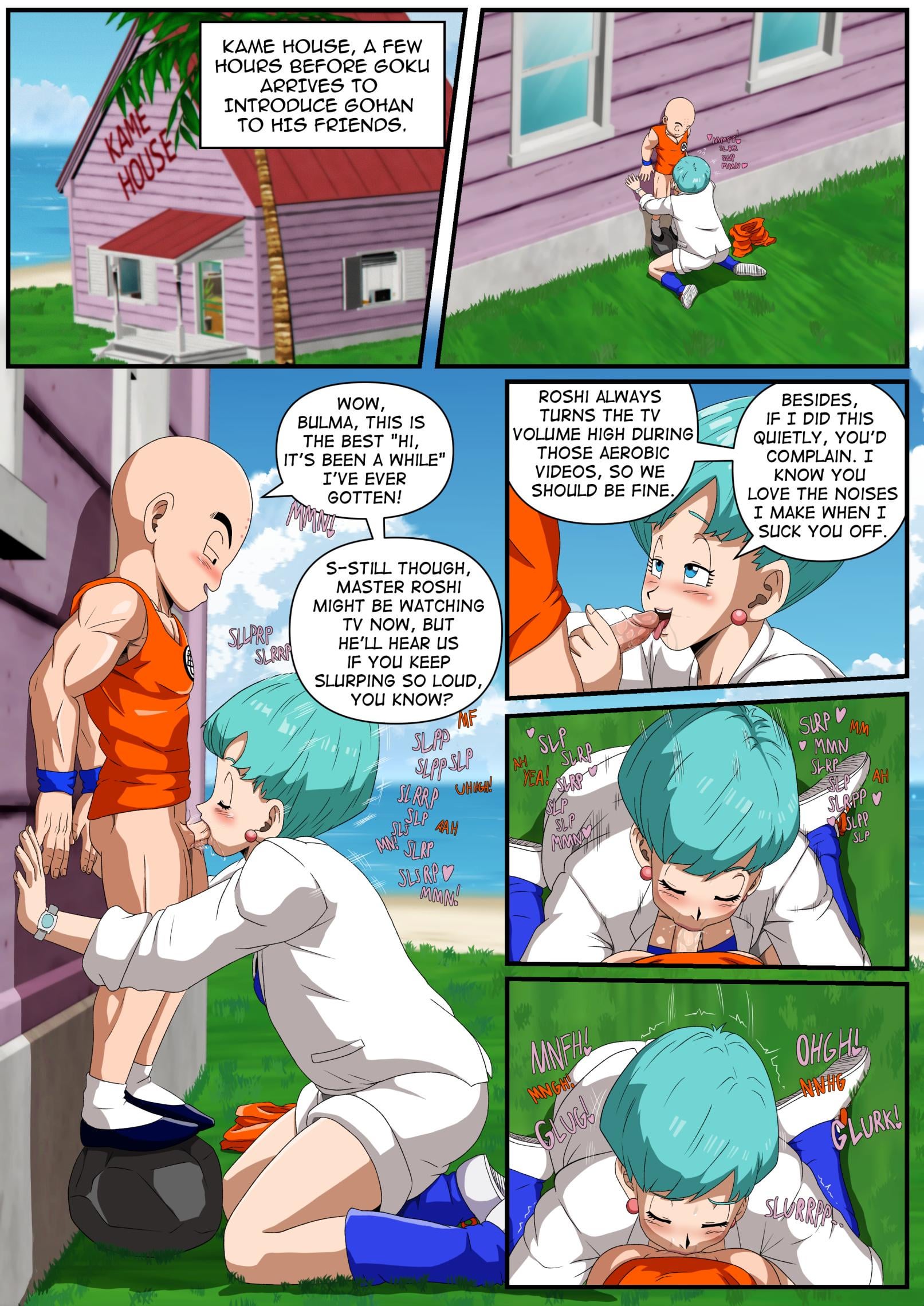 Krillin and Bulma (PopBlackCherry) [Dragonball Z] - PopBlackCherry