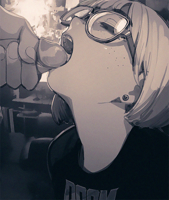 I wanna feel your warm load in my mouth (OralHentai Anime GIF)
