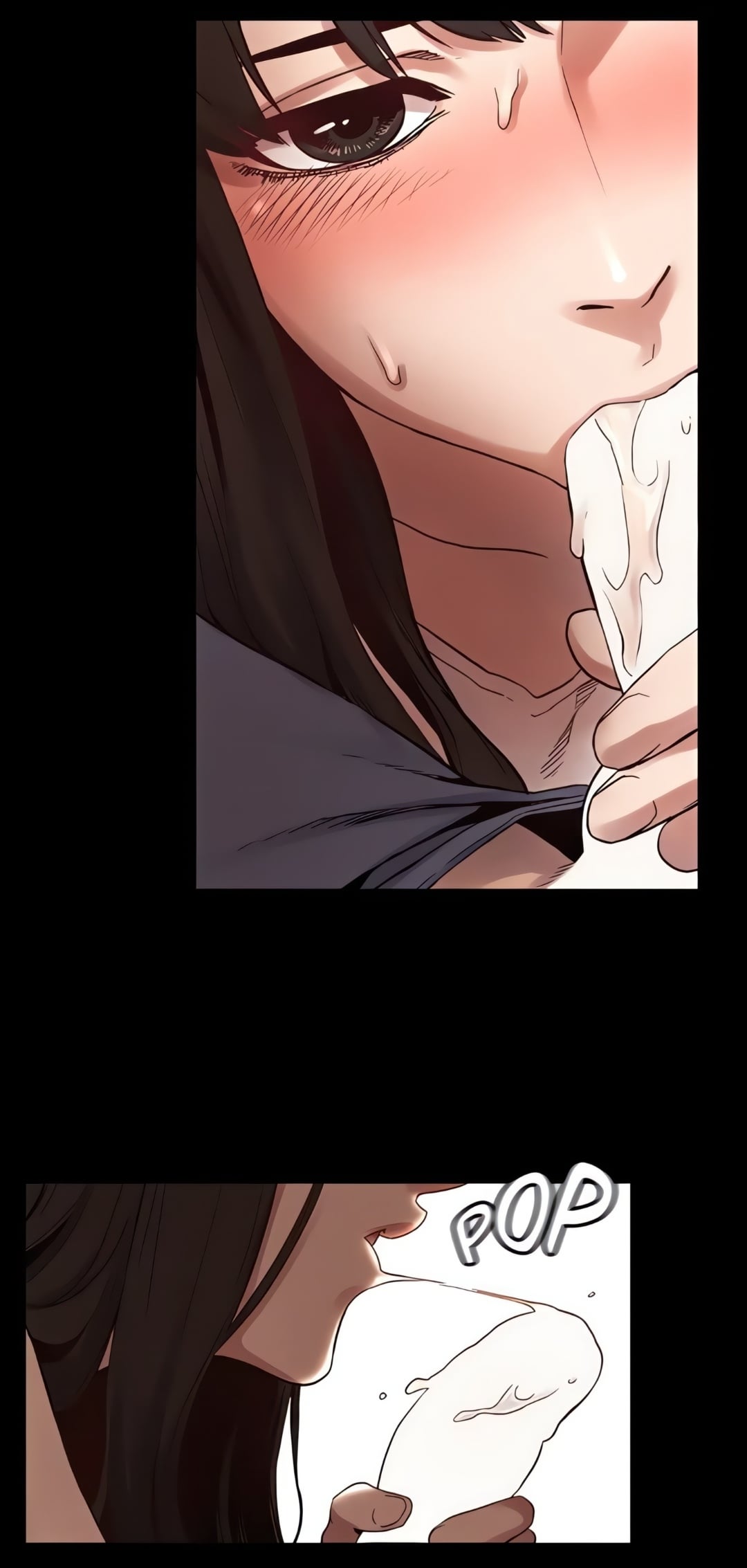 Getting BJ from Crush, Mee-hee! (OralHentai Anime GIF)
