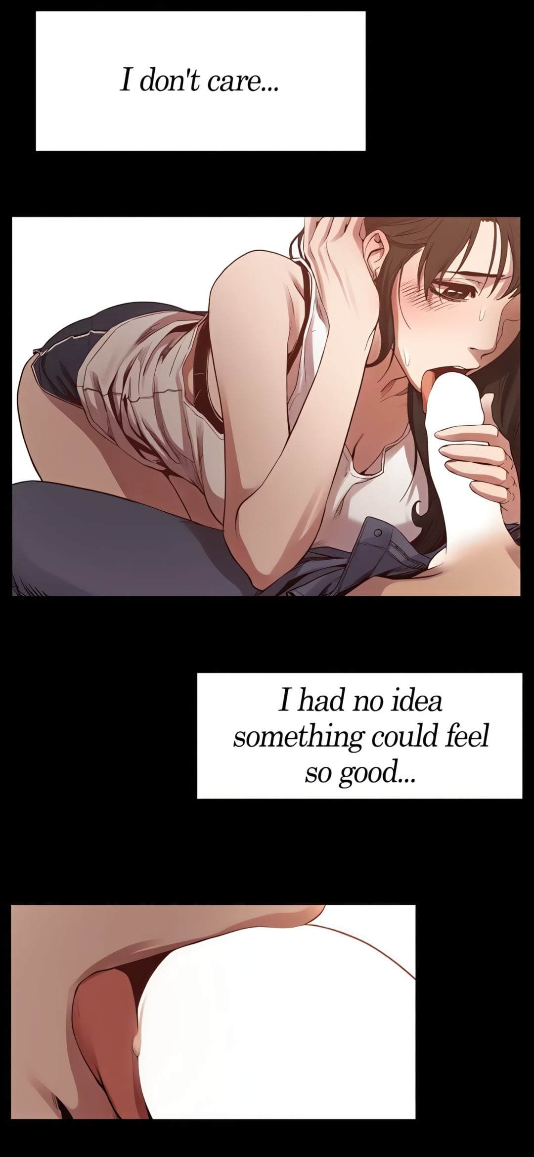 Getting BJ from Crush, Mee-hee! (OralHentai Anime GIF)