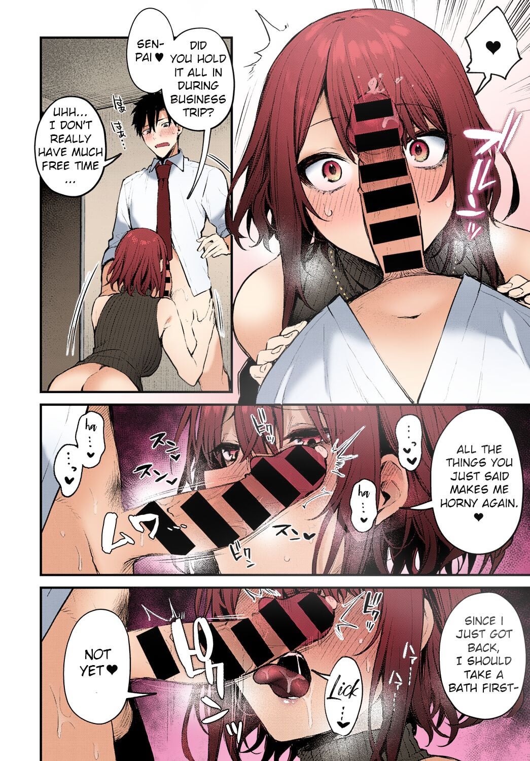 Lonely without Senpai's touch! (OralHentai Anime GIF)