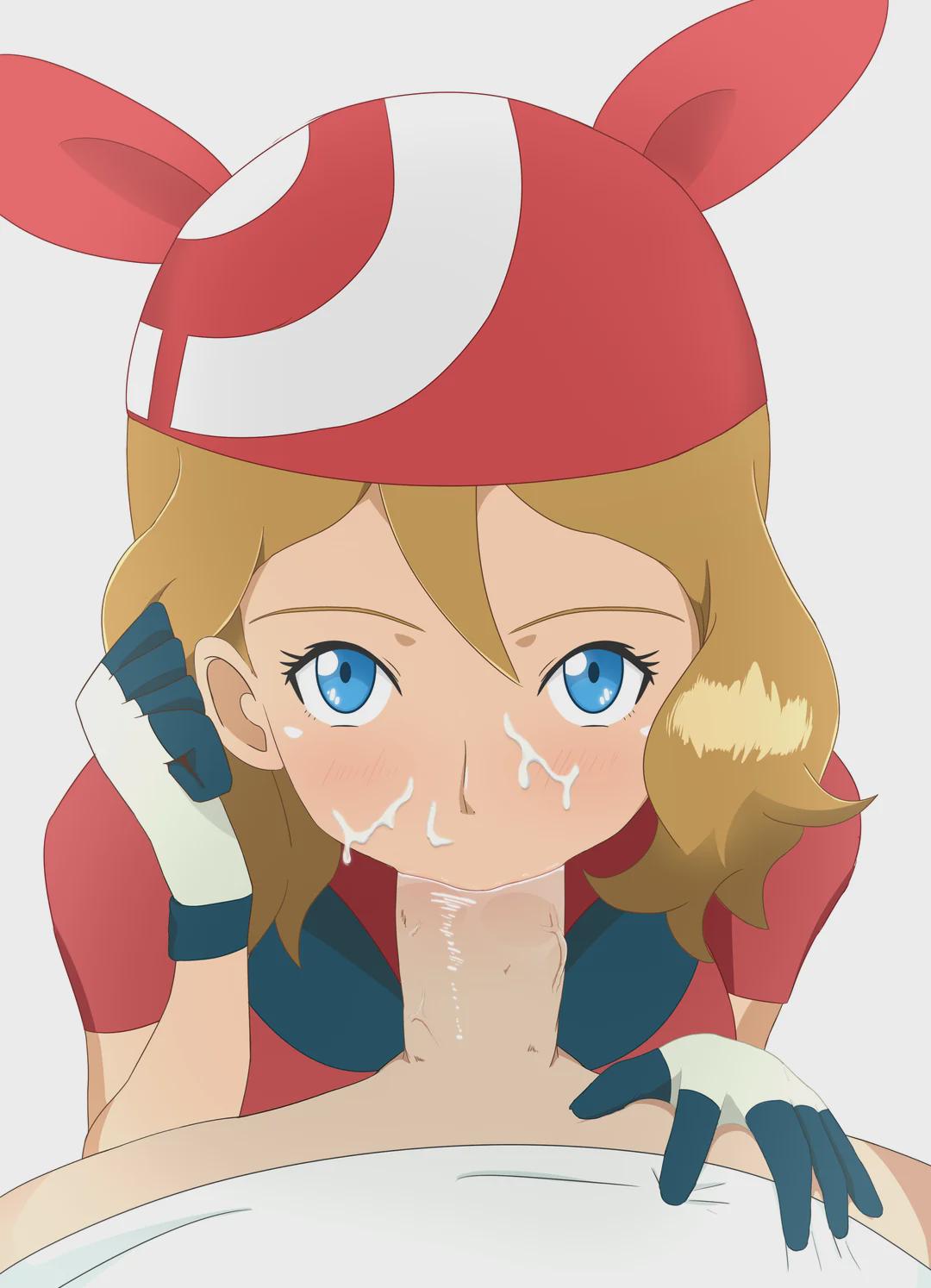 Serena cosplaying and sucking (mauviecakes) [Pokémon XYZ] - mauviecakes