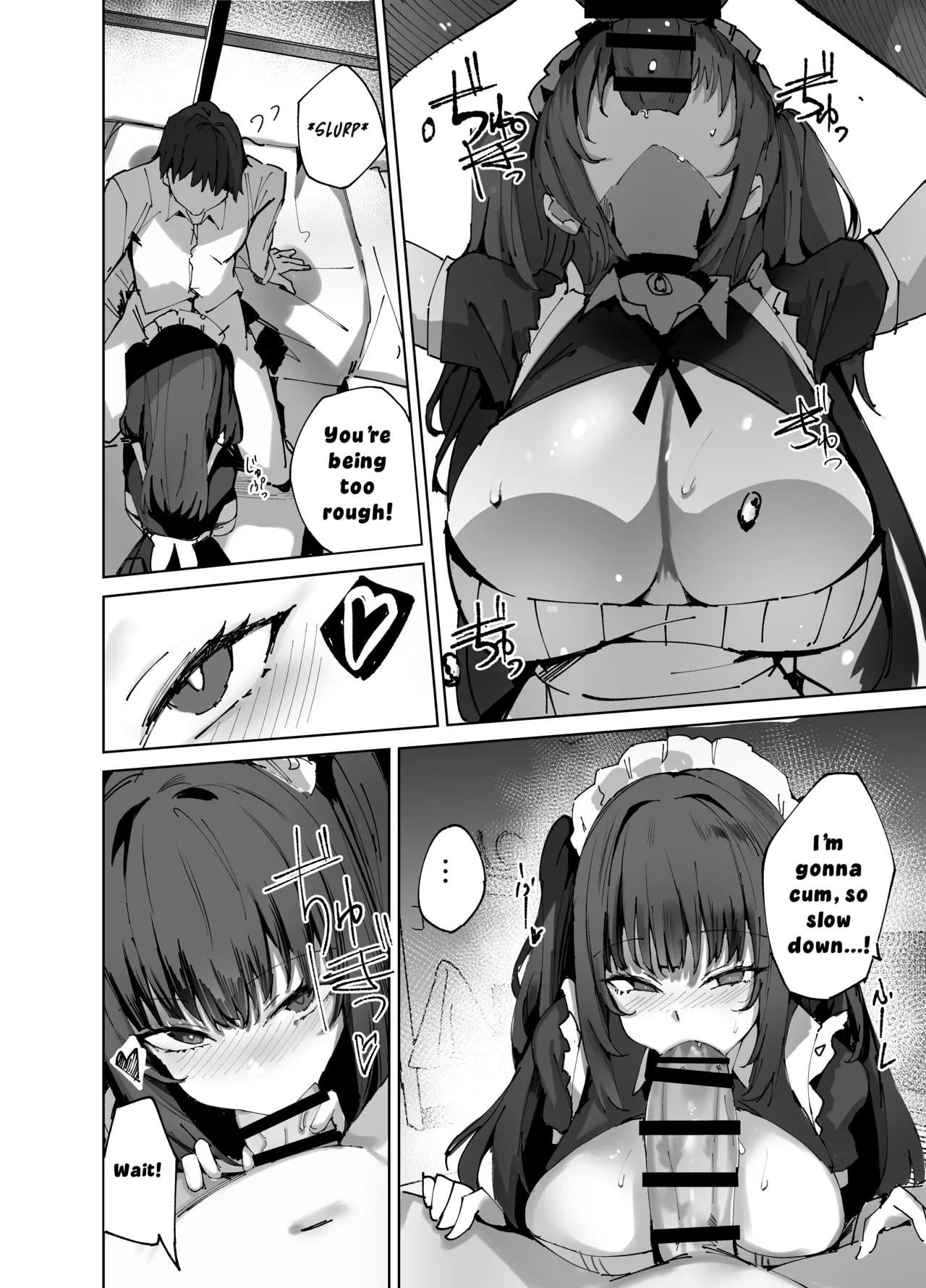 The Story of a Cheeky Maid! (OralHentai Anime GIF)