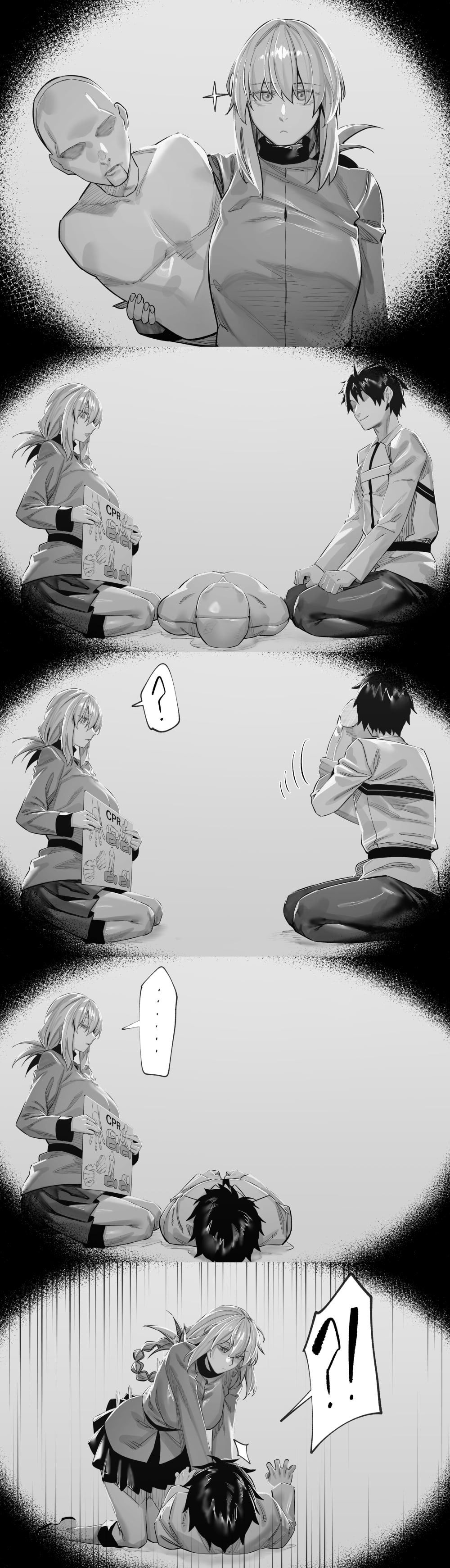 CPR training... (OralHentai Anime GIF)
