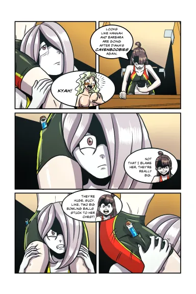 Akko Kagari, Sucy Manbavaran, Diana Cavendish and the blue team in LWA: Bathroom Incident Pages 50-69(RamenSquad) [Little Witch Academia] - RamenSquad