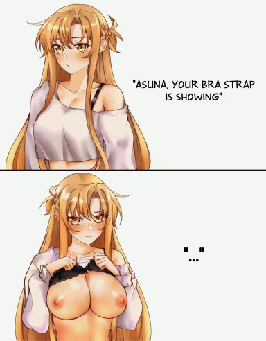 Asuna Yuuki bra strap trend, nude version (rizqyan_3) [Sword Art Online] - rizqyan_3