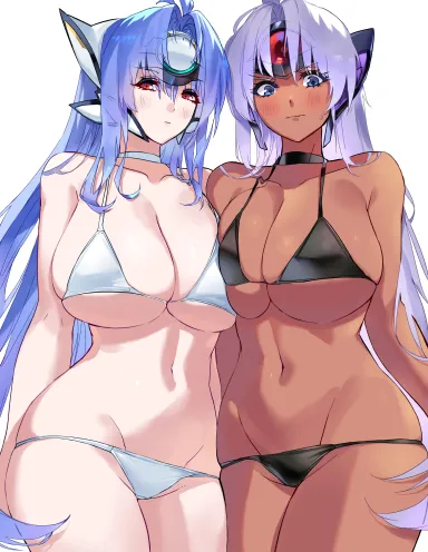 T-elos and Kos-Mos [xenosaga] - xenosaga