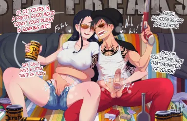Gangsta Strawhats (Masturbation Hentai Anime GIF)