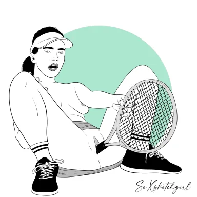 Tennis practice (by Sexsketchgirl) - by Sexsketchgirl