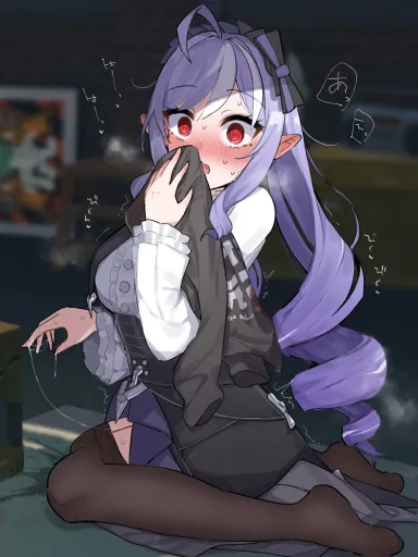 Caught in the act (Masturbation Hentai Anime GIF)