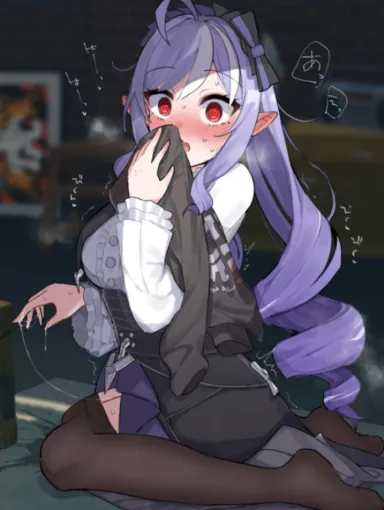 Vivian swear it wasn't what it looked like (Masturbation Hentai Anime GIF)