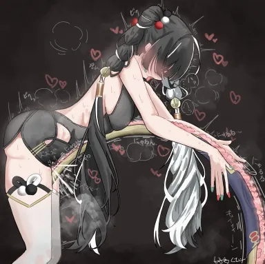 Dialyn has a unique way to masturbate (Masturbation Hentai Anime GIF)