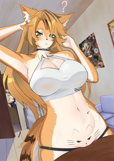 Pulchra's Cat (Masturbation Hentai Anime GIF)