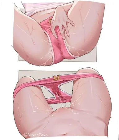 Such a lovely mess (Masturbation Hentai Anime GIF)