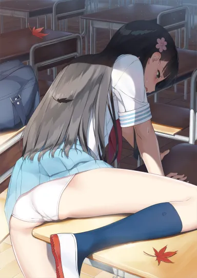Before going home (Masturbation Hentai Anime GIF)