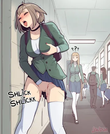 She couldn't wait (Masturbation Hentai Anime GIF)