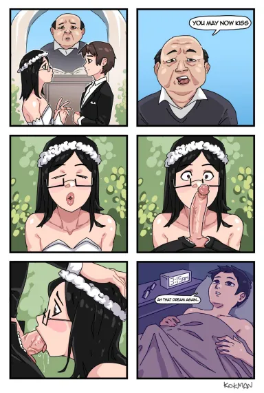 "What a beautiful wedding!/ What a beautiful wedding!”, says a bridesmaid to a waiter / "And yes, but what a shame, what a shame The poor groom's bride is a whore" (nemkok) - nemkok