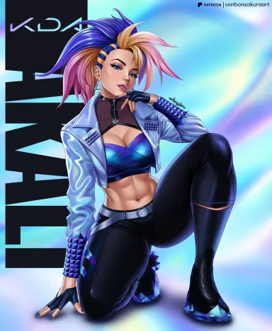 Akali KDA (SenbonzakuraArt) - SenbonzakuraArt