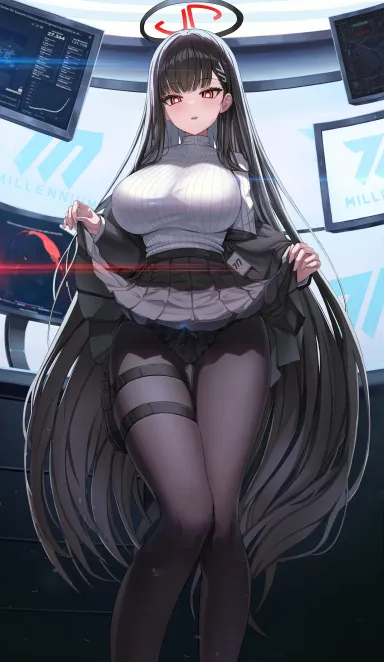 Rio skirt lift [Blue Archive] - Blue Archive