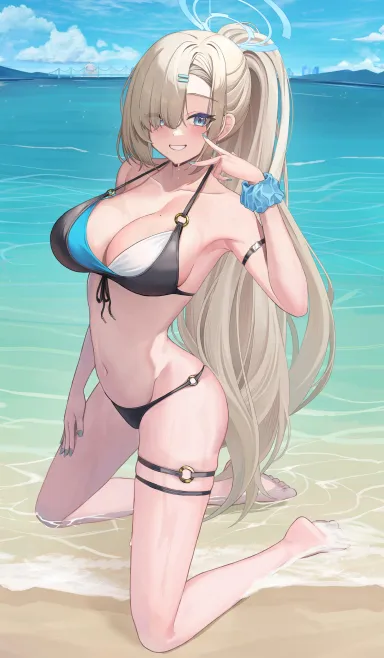 Asuna's Beach Pose [Blue Archive] - Blue Archive