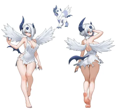 Mega Absol Front and Back [Pokemon] - Pokemon