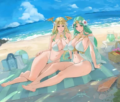 Rhea and Seiros [fire emblem] - fire emblem