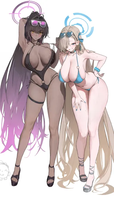 Asuna and Karin [Blue Archive] - Blue Archive