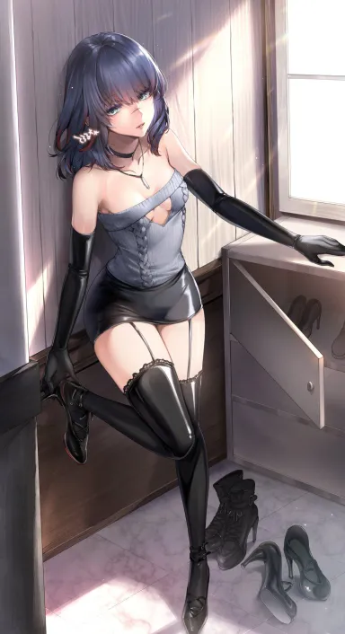 Trying on different Shoes [Artist's Original] - Artist's Original