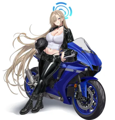 Biker Asuna Ichinose [Blue Archive] - Blue Archive