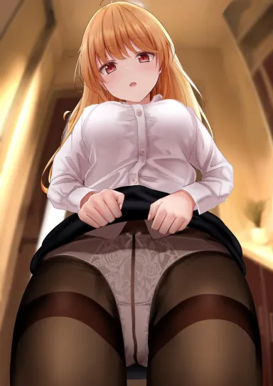 "OK you can have a look but only a small peek" [Original] - Original