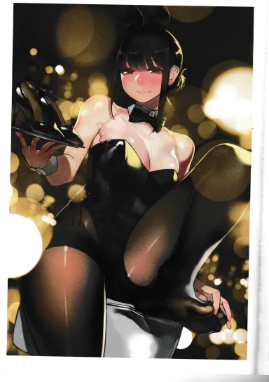 Yomu Tights (Shiro inc) Bunny in Black nylon Tights - Shiro inc