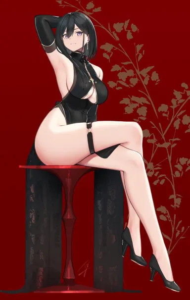 Thighs in Black (ハヤブサ) [Original] - ハヤブサ
