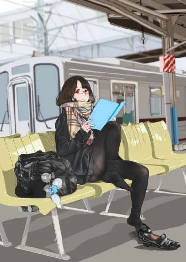 Jk cutie taking off her shoes [Ikuokun] - Ikuokun