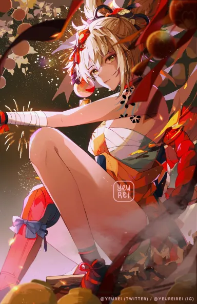 "宵宮" - by [yeurei] (Yoimiya) - yeurei