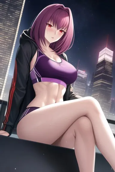 scatharch who has in sportswear [Fate grand order] - Fate grand order